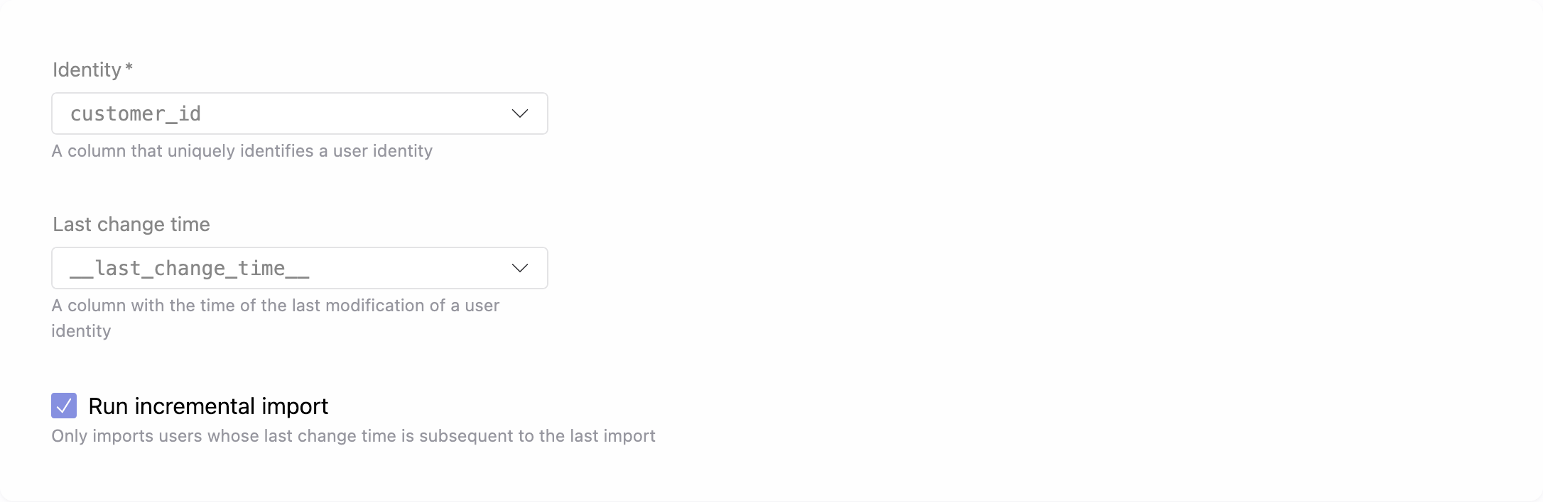 Identity columns