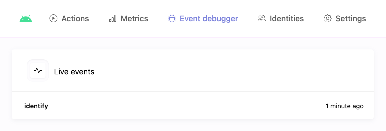 Event debugger