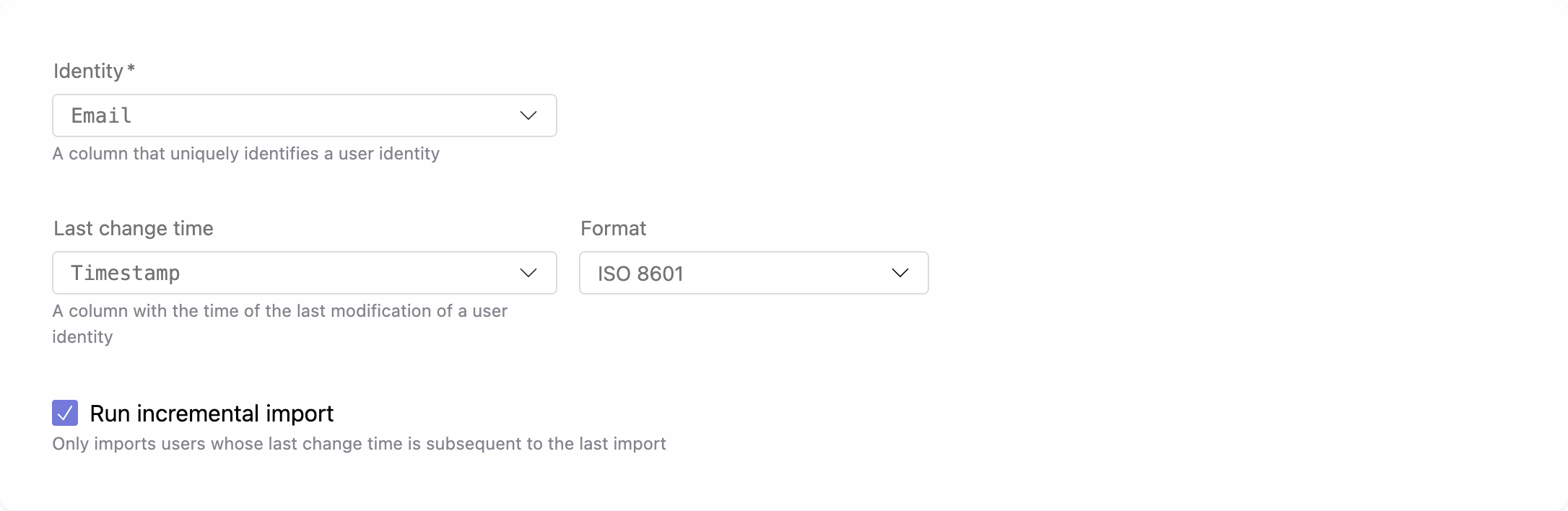 Identity columns